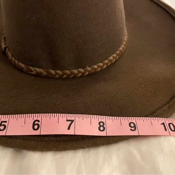 STETSON Cowgirl Hat Genuine Buffalo Wool Fur Water Resistant Mink Brown NWT main image 5